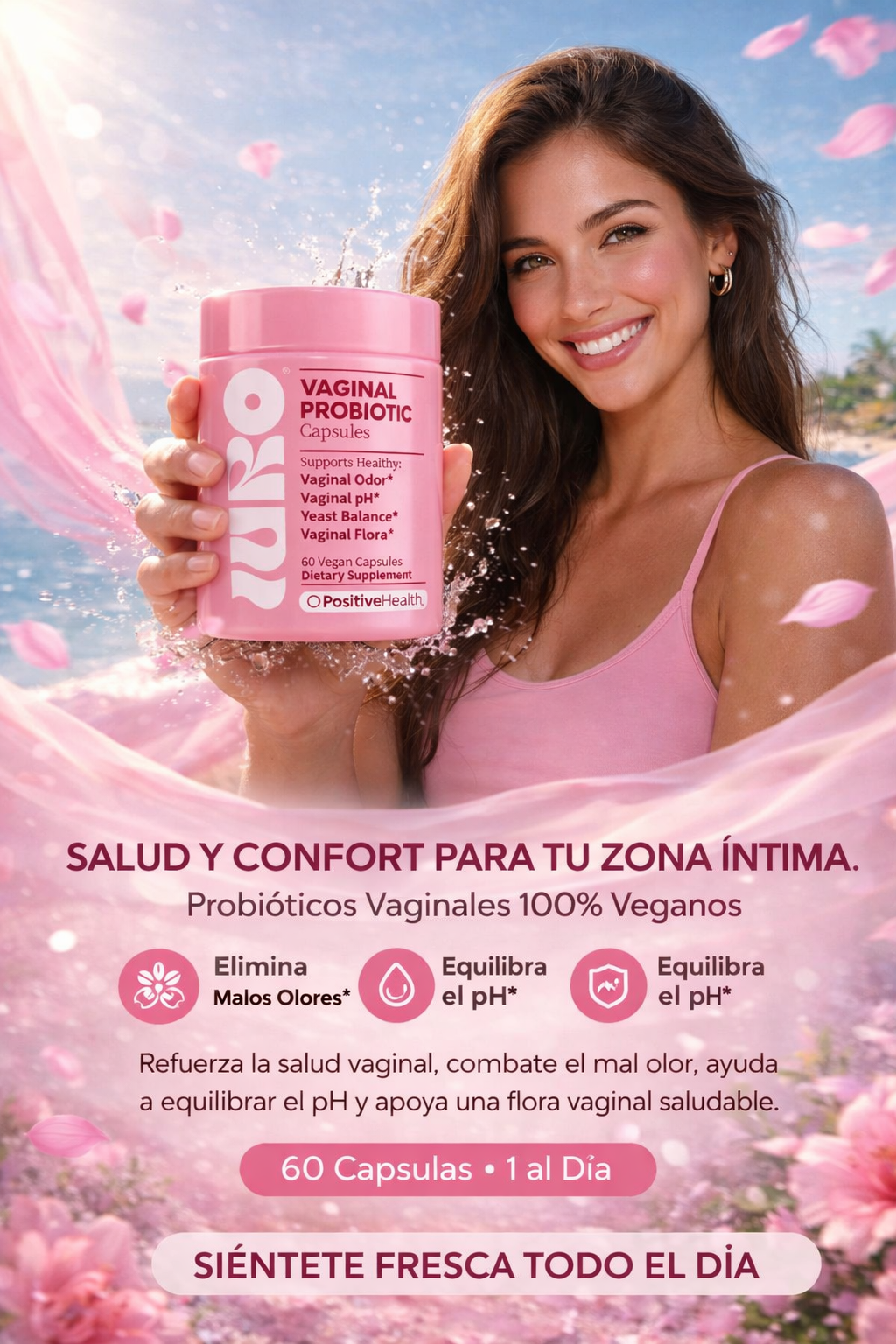 🌸 Siéntete fresca, segura y protegida todos los días  Con Uro Probiotic 💗