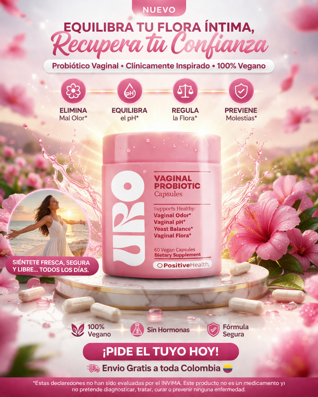 🌸 Siéntete fresca, segura y protegida todos los días  Con Uro Probiotic 💗